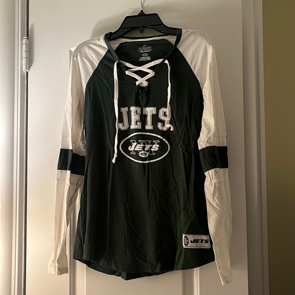 Women's New York Jets long sleeve tshirt, size medium